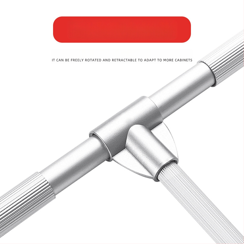 Κρεμάστρες ρούχων με αμορτισέρ για γκαρνταρόμπα, ντουλάπι και υψηλό ντουλάπι — Αλουμίνιο KM-306, Σύγχρονο μινιμαλιστικό στυλ, Προέλευση Φοσάν