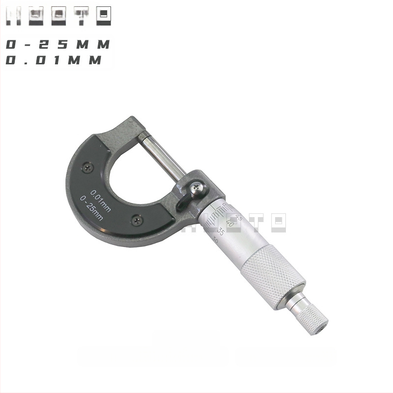 HUOTO Μικρομέτρο νημάτων, εμβέλεια 0-100 mm, μέτρηση εξωτερικού διαμέτρου, μέτρηση μεσαίου διαμέτρου νημάτων, αξεσουάρ μέτρησης πάχους