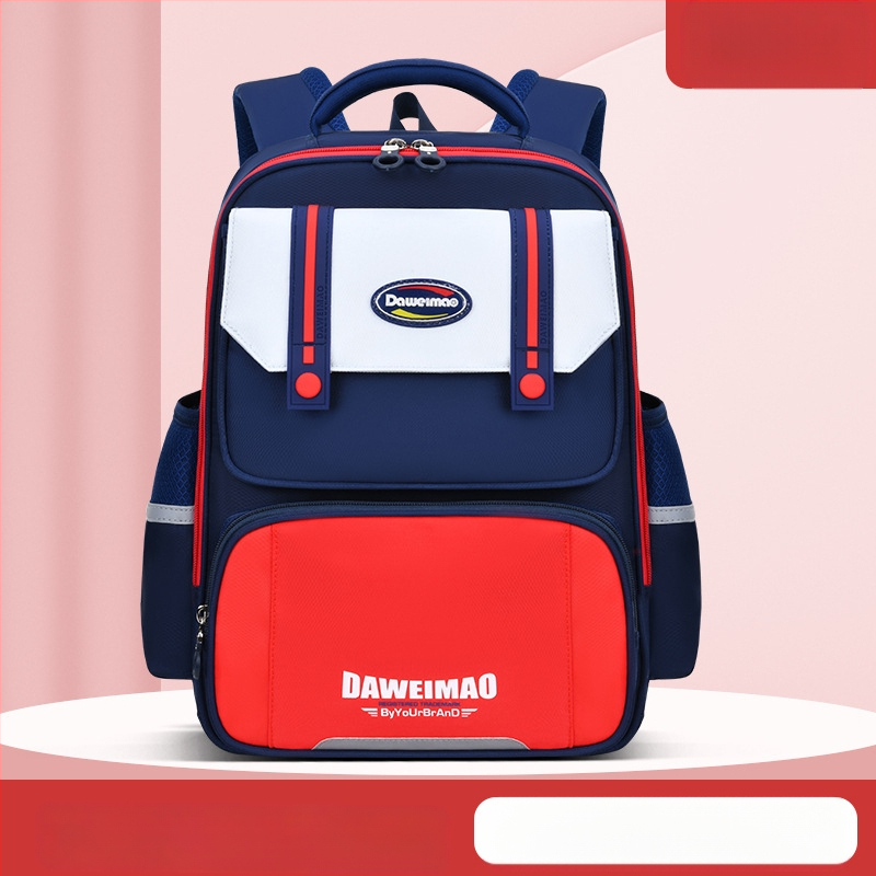 Skolas mugursoma sākumskolai, viegla un ūdensizturīga, modelis 6918, izliektas plecu siksnas, elpojošā odere