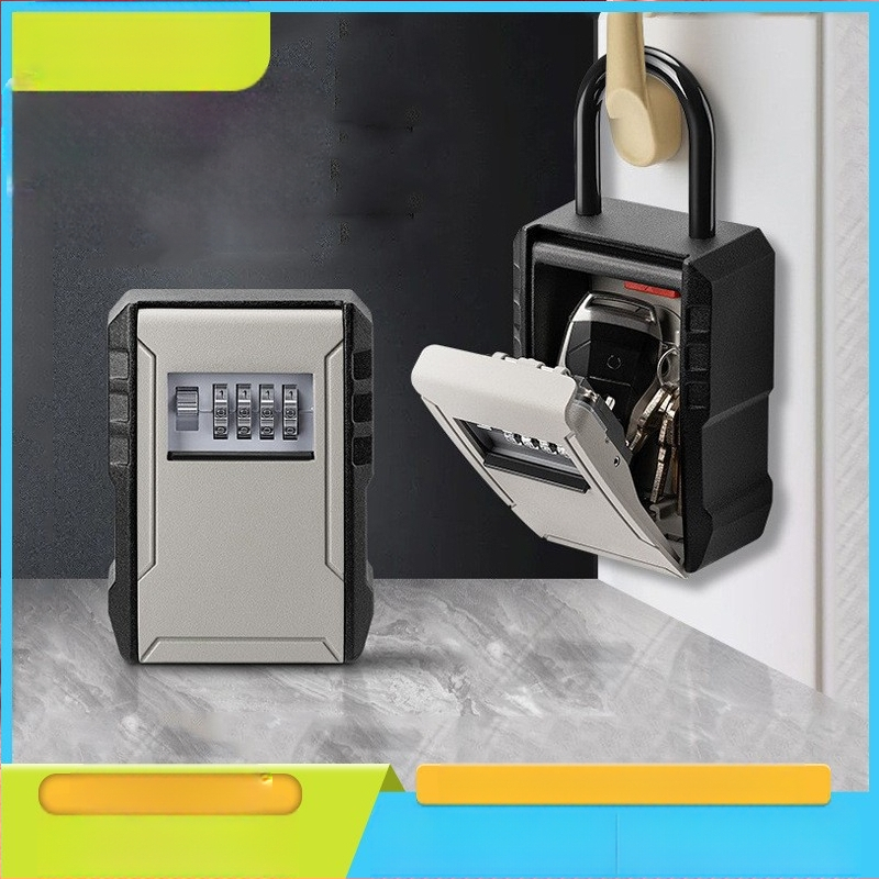 Κλειδοθήκη αλουμινίου με κωδικό CH-817/827, μοντέρνος μινιμαλισμός, τοίχος ή κρεμάστρα, αριθμητικό κλείδωμα