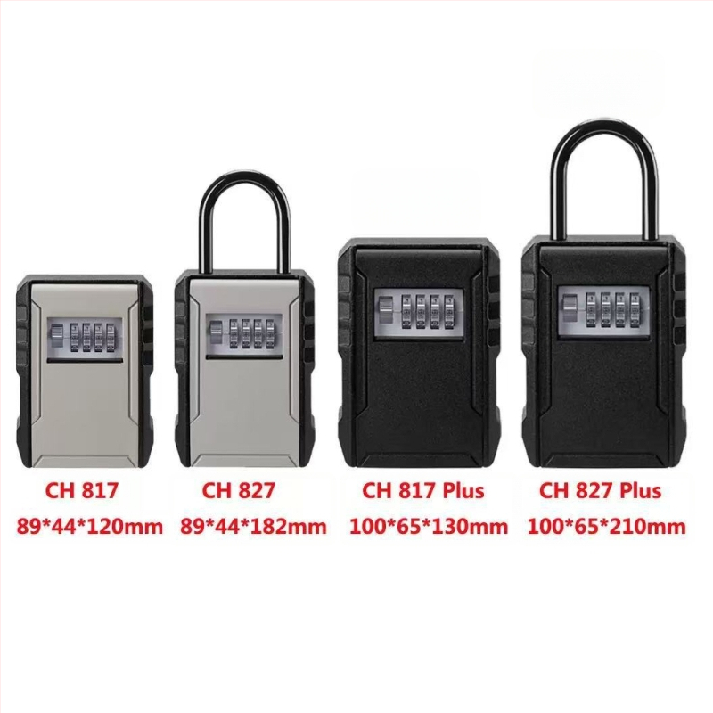 Κλειδοθήκη αλουμινίου με κωδικό CH-817/827, μοντέρνος μινιμαλισμός, τοίχος ή κρεμάστρα, αριθμητικό κλείδωμα