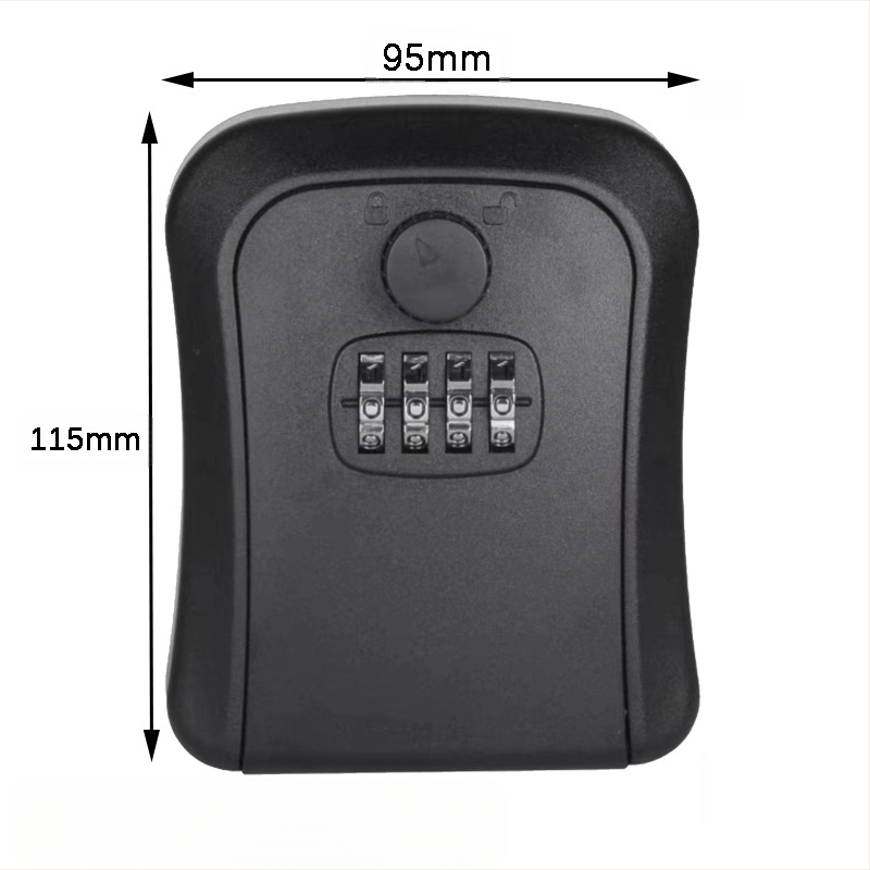 Κλειδοθήκη αλουμινίου με κωδικό CH-817/827, μοντέρνος μινιμαλισμός, τοίχος ή κρεμάστρα, αριθμητικό κλείδωμα