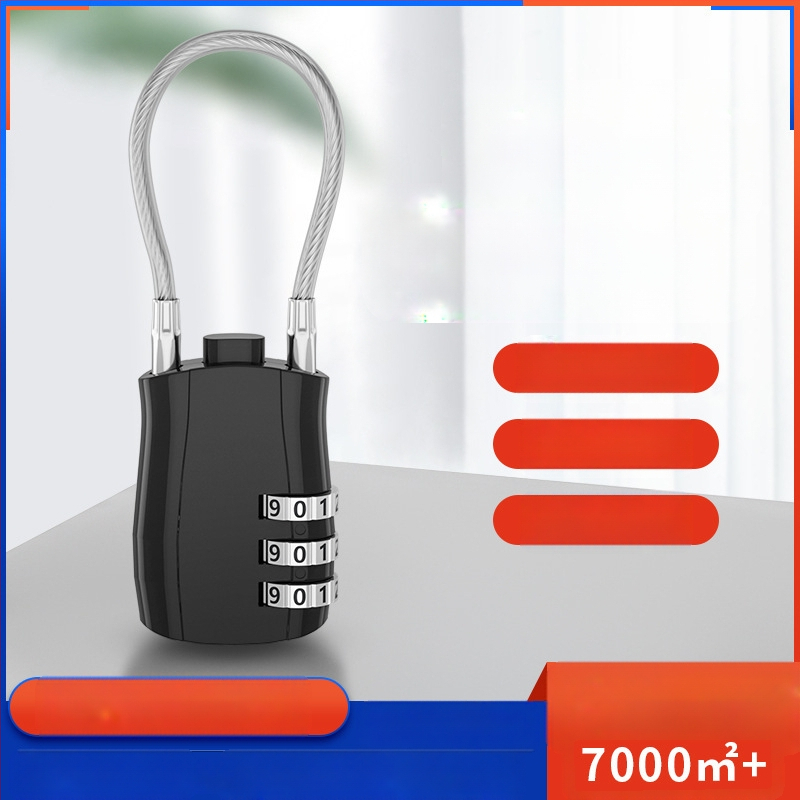 Κλειδαριά TSA για αποσκευές από κράμα ψευδάργύρου, μοντέλο TSA lock, πάχος ράβδου κλειδώματος 3, απόσταση μεταξύ ράβδων 39×24, κατάλληλη για τσάντες και ταξίδια