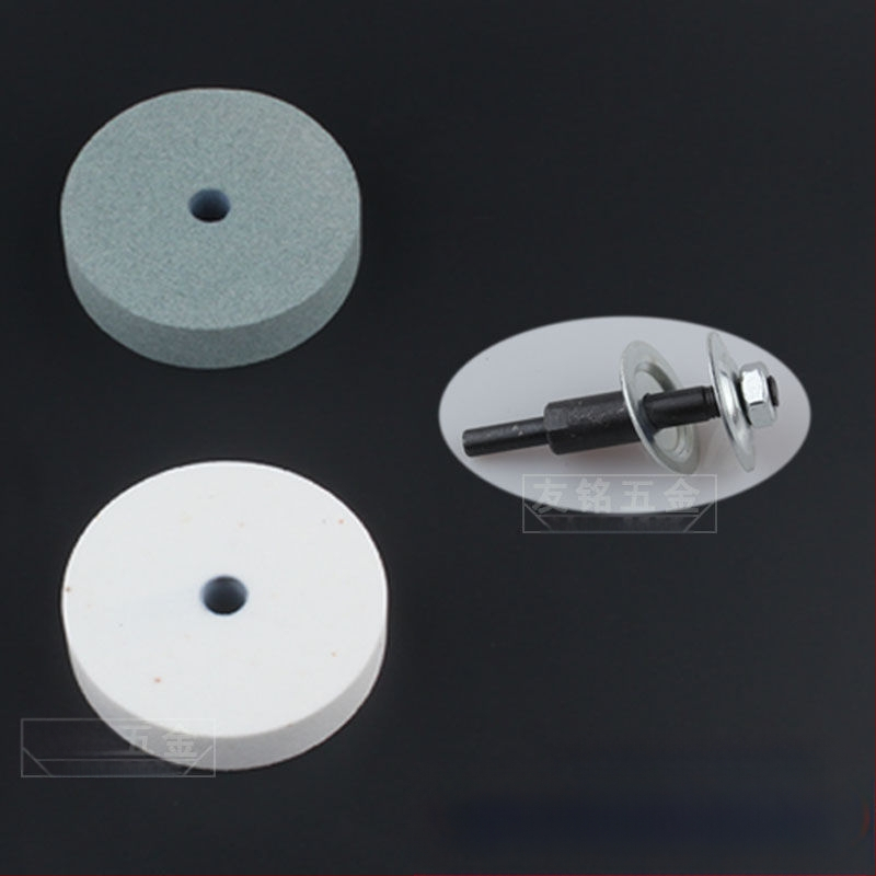 Αξεσουάρ ακονίσματος μαχαιριών για χειροκίνητο και ηλεκτρικό τρυπάνι • δίσκος λείανσης από ανοξείδωτο ατσάλι • λίθος γυαλίσματος • κυκλικός δίσκος λείανσης