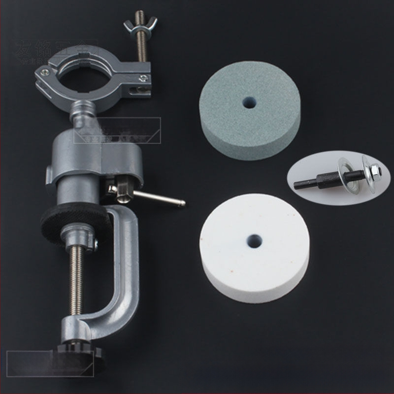 Αξεσουάρ ακονίσματος μαχαιριών για χειροκίνητο και ηλεκτρικό τρυπάνι • δίσκος λείανσης από ανοξείδωτο ατσάλι • λίθος γυαλίσματος • κυκλικός δίσκος λείανσης