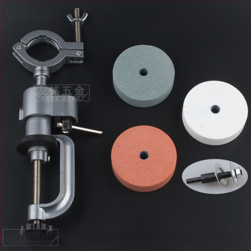 Αξεσουάρ ακονίσματος μαχαιριών για χειροκίνητο και ηλεκτρικό τρυπάνι • δίσκος λείανσης από ανοξείδωτο ατσάλι • λίθος γυαλίσματος • κυκλικός δίσκος λείανσης