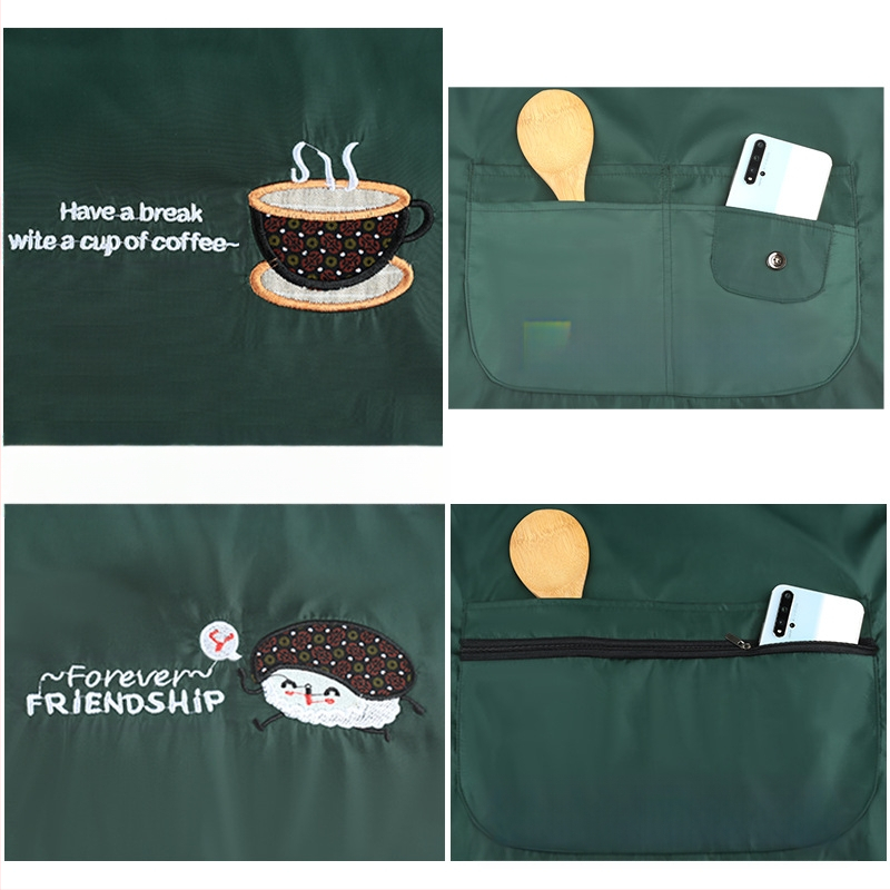 Manda Meng bez piedurknēm priekšauts, Korejiešu stila, ūdensizturīgs, mājas virtuvei