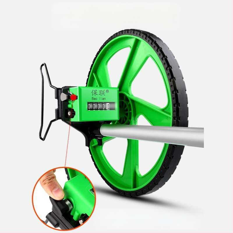 Τροχός μέτρησης απόστασης — χειροκίνητος, τύπος κύλινδρου, μηχανική ψηφιακή οθόνη, εξωτερικό εργαλείο μηχανικών μετρήσεων