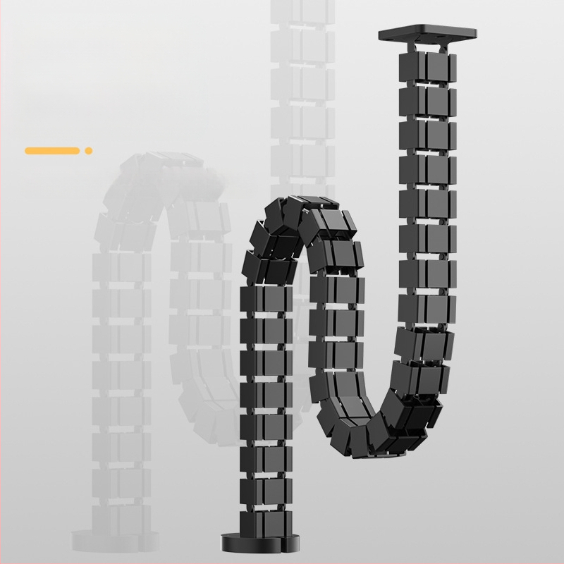 Tubă de gestionare a cablurilor în formă de șarpe • Material: PP • Brand: Goweichi • Model: 2024725-1 • Stil: Modern simplu