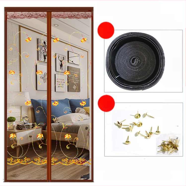 Μαγνητική πόρτα οθόνης | κουρτίνα πόρτας για υπνοδωμάτιο, μοντέρνα απλότητα, περιεκτικότητα υφάσματος 99%