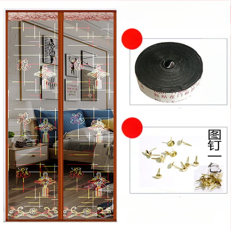 Μαγνητική πόρτα οθόνης | κουρτίνα πόρτας για υπνοδωμάτιο, μοντέρνα απλότητα, περιεκτικότητα υφάσματος 99%