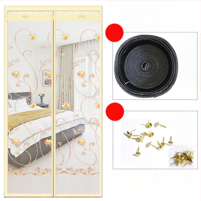 Μαγνητική πόρτα οθόνης | κουρτίνα πόρτας για υπνοδωμάτιο, μοντέρνα απλότητα, περιεκτικότητα υφάσματος 99%