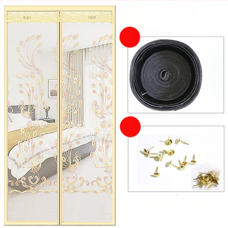 Μαγνητική πόρτα οθόνης | κουρτίνα πόρτας για υπνοδωμάτιο, μοντέρνα απλότητα, περιεκτικότητα υφάσματος 99%