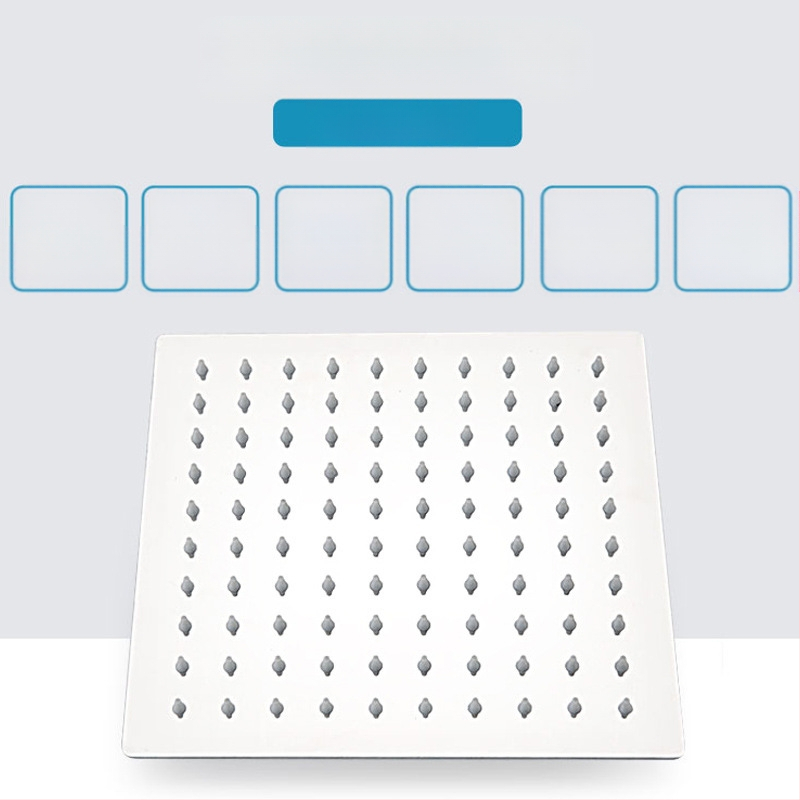 Viršutinė dušo galva su lietaus funkcija, nerūdijantis plienas, 4 taškų universalus sąsajos 2 cm, sriegio montavimas, Hongbo