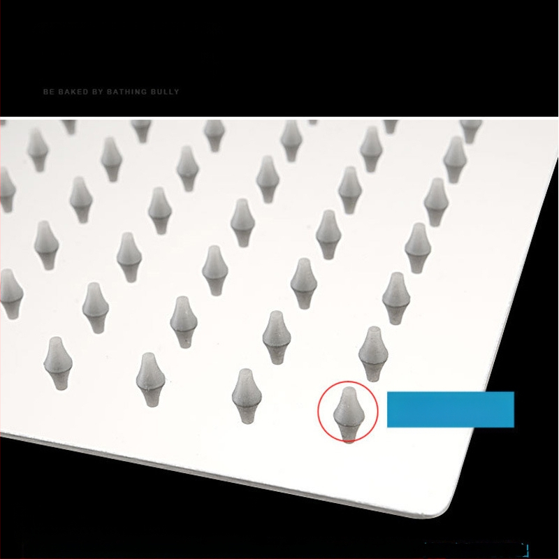 Viršutinė dušo galva su lietaus funkcija, nerūdijantis plienas, 4 taškų universalus sąsajos 2 cm, sriegio montavimas, Hongbo