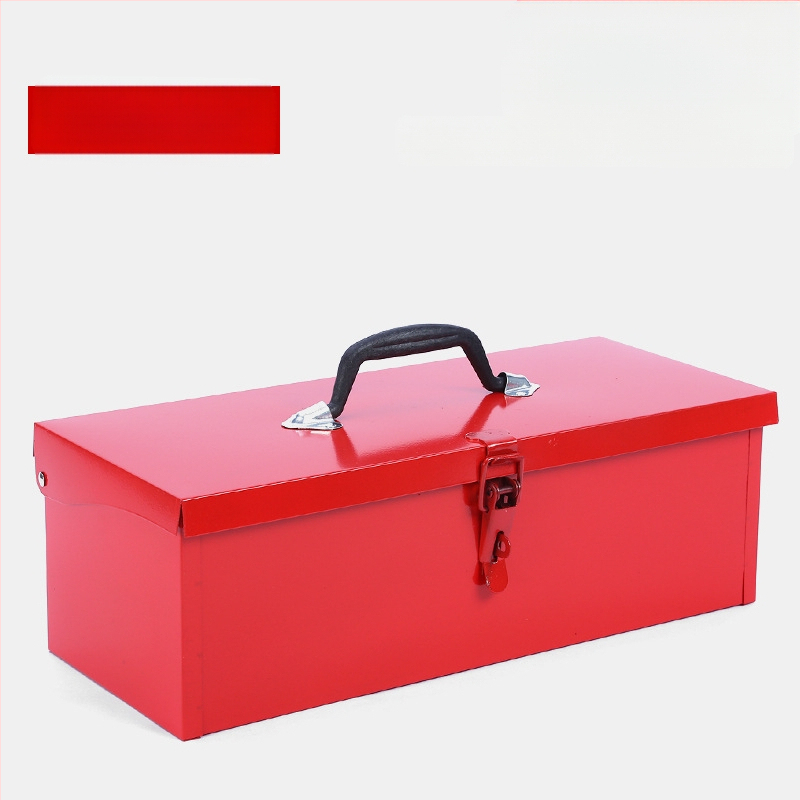 Кутия за инструменти със сгъване, удълнена метална кутия за инструменти, портативна с двойна дръжка, капацитет 30 кг