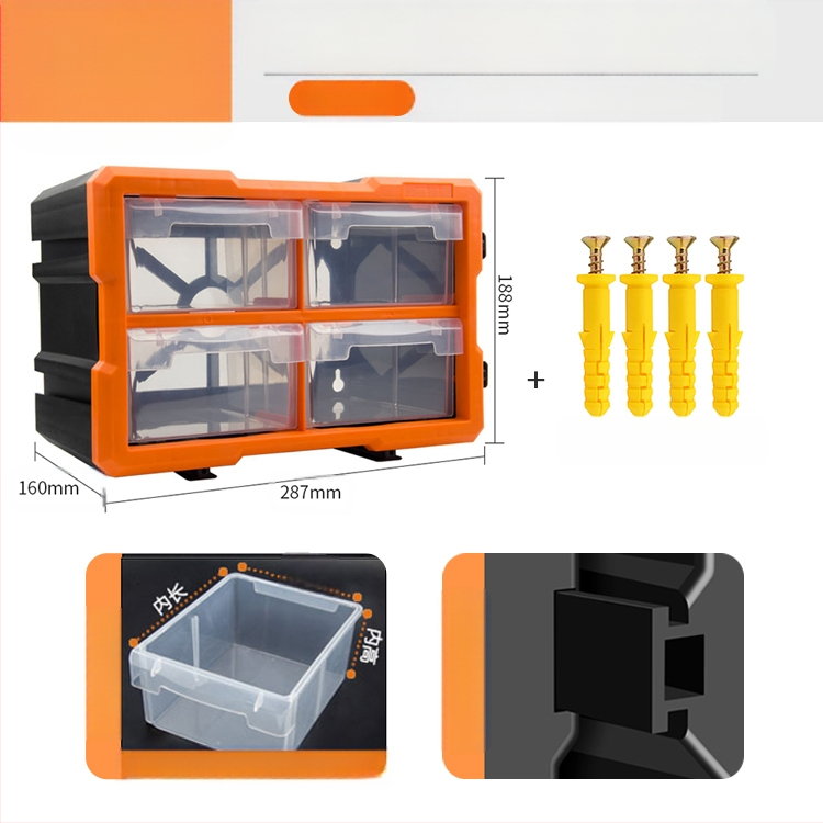 PP πλαστικό κιβώτιο αποθήκευσης εξαρτημάτων βιδών με διαχωριστικά συρταριών, ντουλάπι με συρτάρια за μικρά εξαρτήματα και αξεσουάρ επισκευής κινητών, διαμορφώσεις 8/16/38/64 διαμερισμάτων