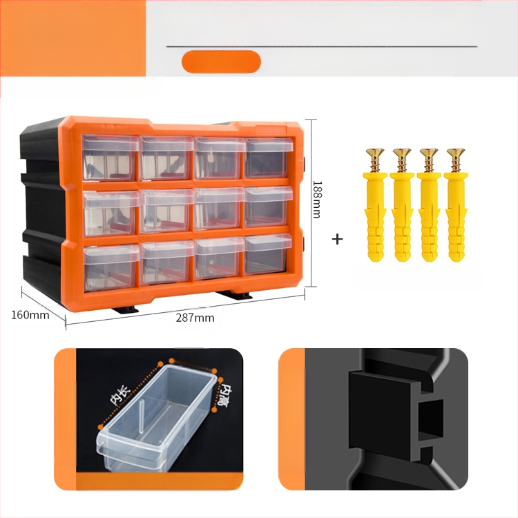 PP πλαστικό κιβώτιο αποθήκευσης εξαρτημάτων βιδών με διαχωριστικά συρταριών, ντουλάπι με συρτάρια за μικρά εξαρτήματα και αξεσουάρ επισκευής κινητών, διαμορφώσεις 8/16/38/64 διαμερισμάτων
