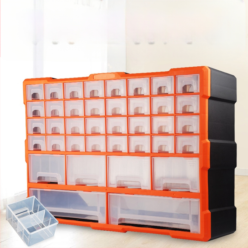PP πλαστικό κιβώτιο αποθήκευσης εξαρτημάτων βιδών με διαχωριστικά συρταριών, ντουλάπι με συρτάρια за μικρά εξαρτήματα και αξεσουάρ επισκευής κινητών, διαμορφώσεις 8/16/38/64 διαμερισμάτων