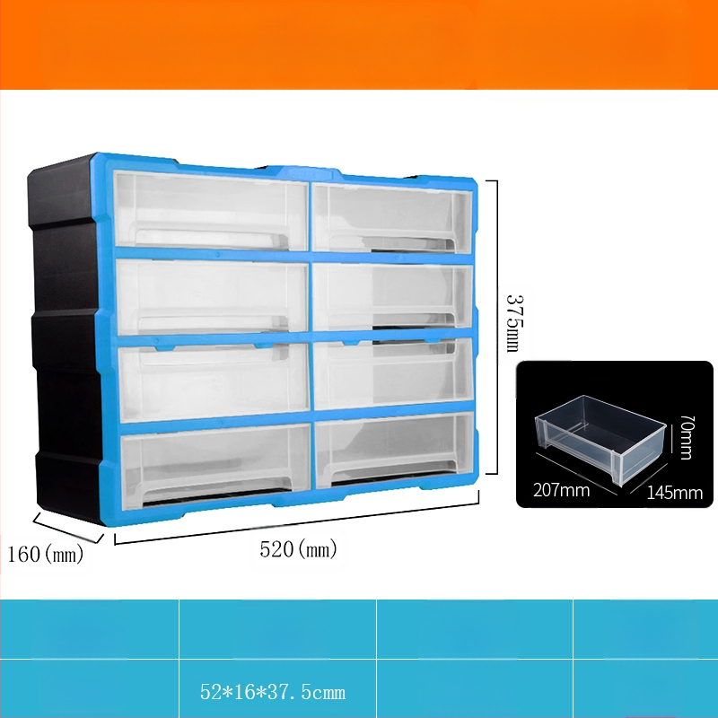 PP πλαστικό κιβώτιο αποθήκευσης εξαρτημάτων βιδών με διαχωριστικά συρταριών, ντουλάπι με συρτάρια за μικρά εξαρτήματα και αξεσουάρ επισκευής κινητών, διαμορφώσεις 8/16/38/64 διαμερισμάτων