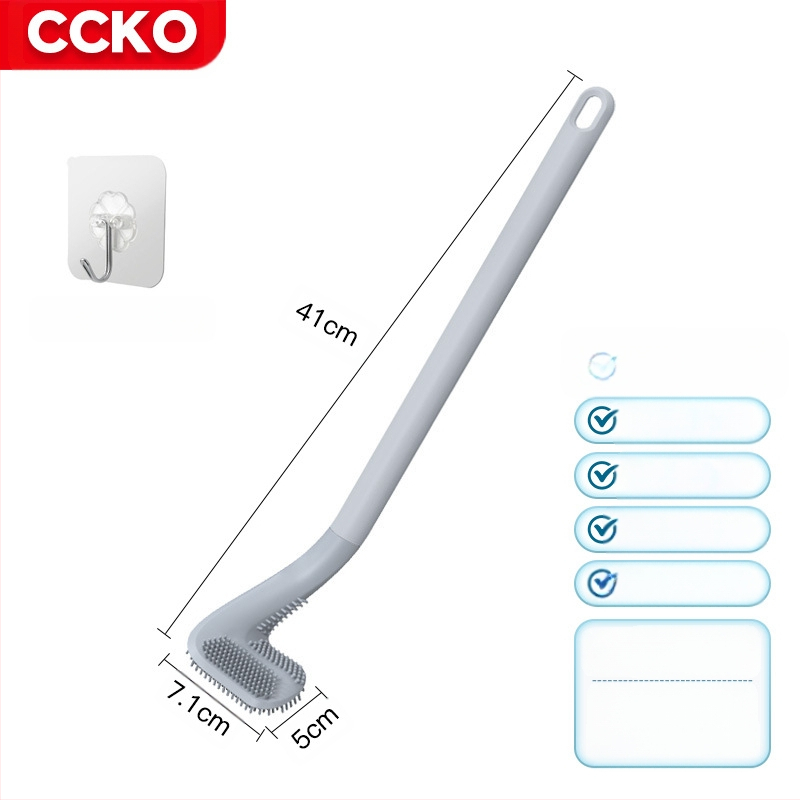 Tualeto šepetėlis be kampų — plastikas, svoris 0.5, 1 vnt, pakuotė kartonas, prekės ženklas CCKO