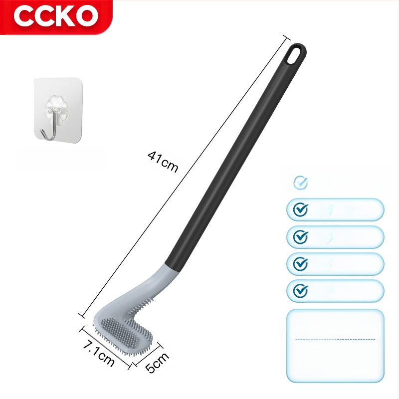 Tualeto šepetėlis be kampų — plastikas, svoris 0.5, 1 vnt, pakuotė kartonas, prekės ženklas CCKO