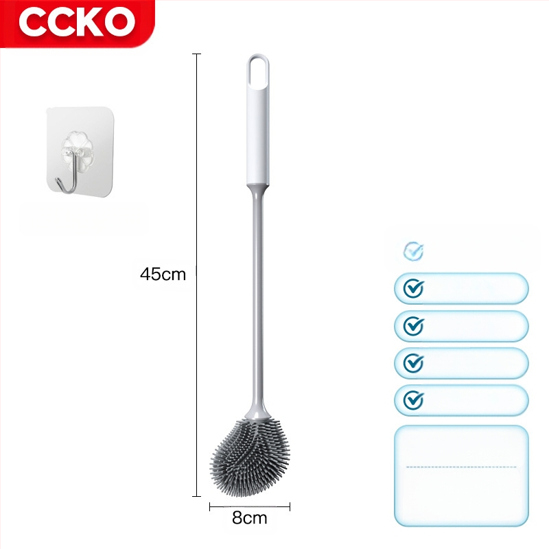 Tualeto šepetėlis be kampų — plastikas, svoris 0.5, 1 vnt, pakuotė kartonas, prekės ženklas CCKO