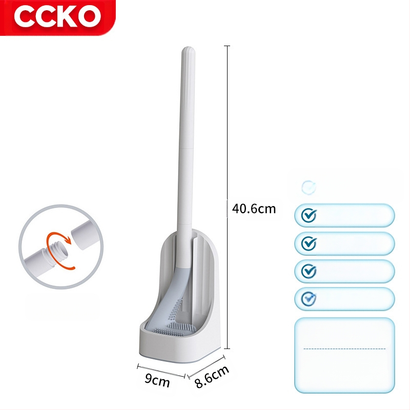 Tualeto šepetėlis be kampų — plastikas, svoris 0.5, 1 vnt, pakuotė kartonas, prekės ženklas CCKO