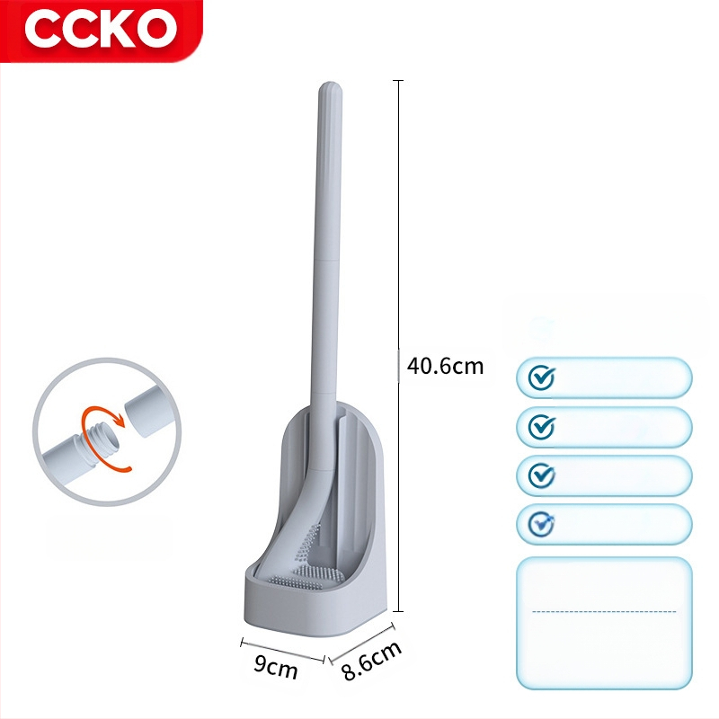 Tualeto šepetėlis be kampų — plastikas, svoris 0.5, 1 vnt, pakuotė kartonas, prekės ženklas CCKO