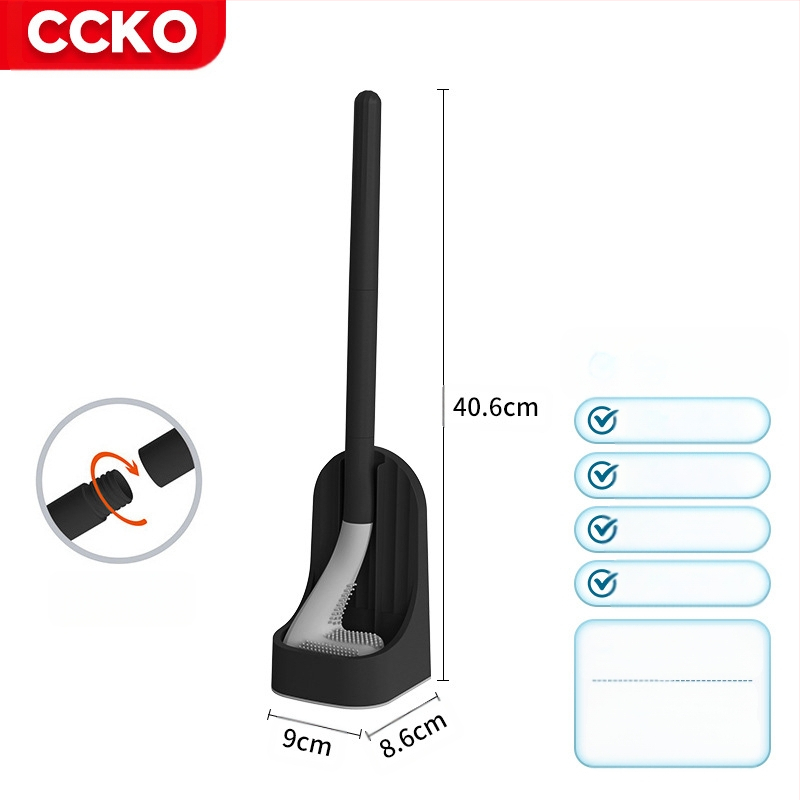 Tualeto šepetėlis be kampų — plastikas, svoris 0.5, 1 vnt, pakuotė kartonas, prekės ženklas CCKO