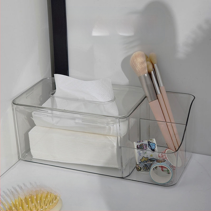 Επιτραπέζιο κουτί χαρτοπετσέτας, βορειοευρωπαϊκό στυλ, διαφανές, πλαστικό, πολυλειτουργικό