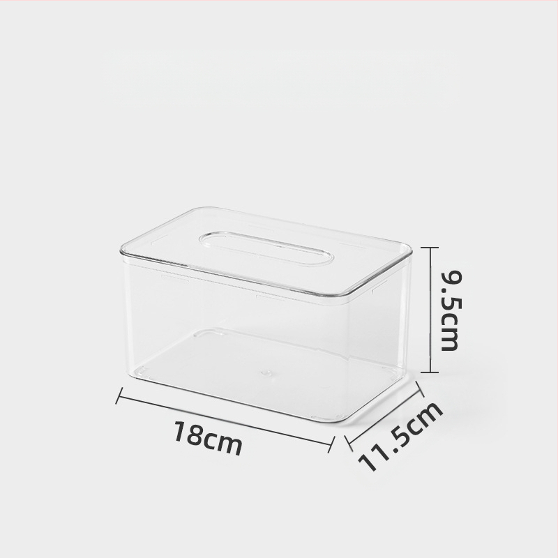 Επιτραπέζιο κουτί χαρτοπετσέτας, βορειοευρωπαϊκό στυλ, διαφανές, πλαστικό, πολυλειτουργικό