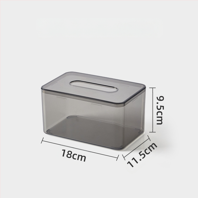 Επιτραπέζιο κουτί χαρτοπετσέτας, βορειοευρωπαϊκό στυλ, διαφανές, πλαστικό, πολυλειτουργικό