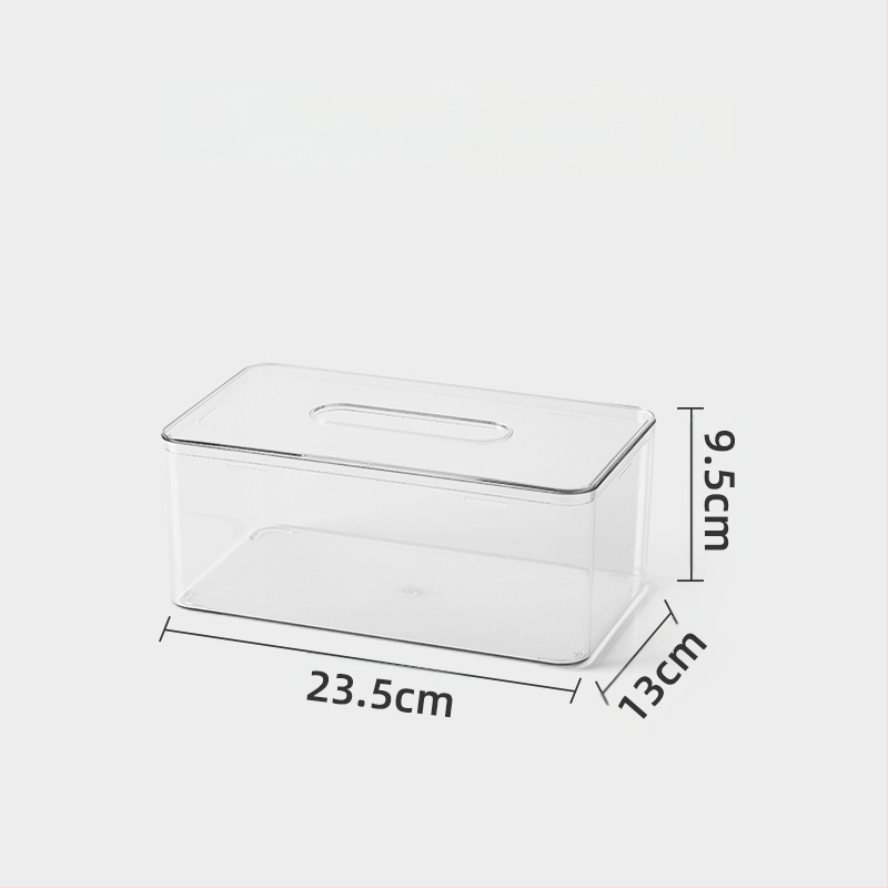 Επιτραπέζιο κουτί χαρτοπετσέτας, βορειοευρωπαϊκό στυλ, διαφανές, πλαστικό, πολυλειτουργικό