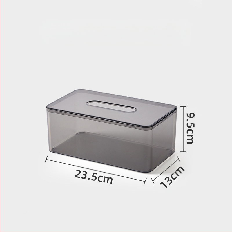 Επιτραπέζιο κουτί χαρτοπετσέτας, βορειοευρωπαϊκό στυλ, διαφανές, πλαστικό, πολυλειτουργικό