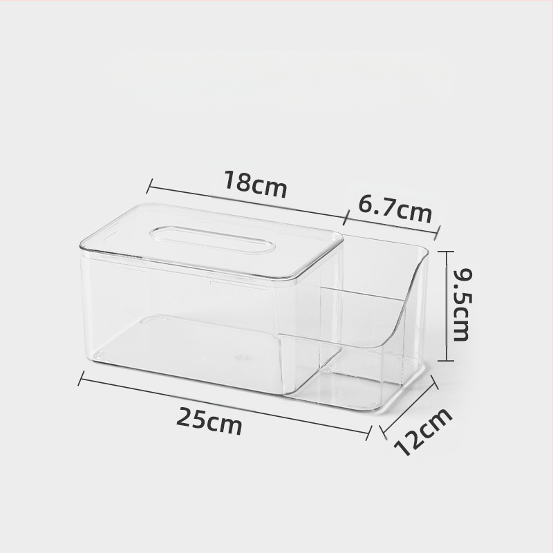 Επιτραπέζιο κουτί χαρτοπετσέτας, βορειοευρωπαϊκό στυλ, διαφανές, πλαστικό, πολυλειτουργικό