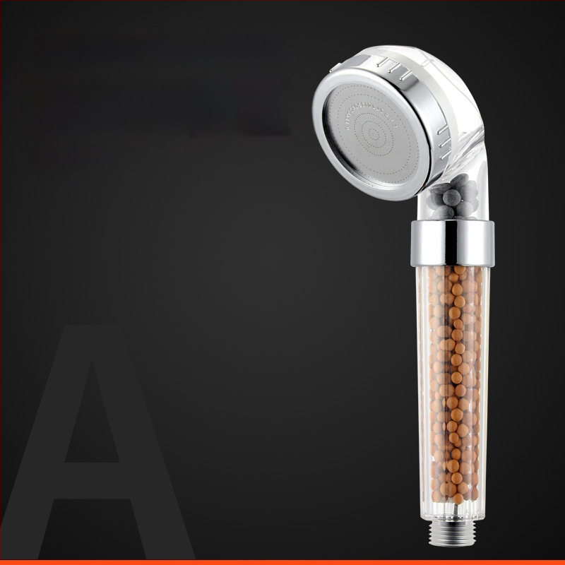 Nešiojama dušos galva su neigiamais jonais, ABS medžiaga, masažo ir lietaus režimai, srieginė montavimas