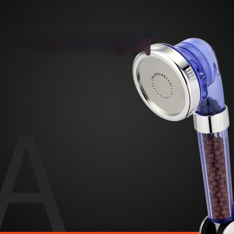 Nešiojama dušos galva su neigiamais jonais, ABS medžiaga, masažo ir lietaus režimai, srieginė montavimas