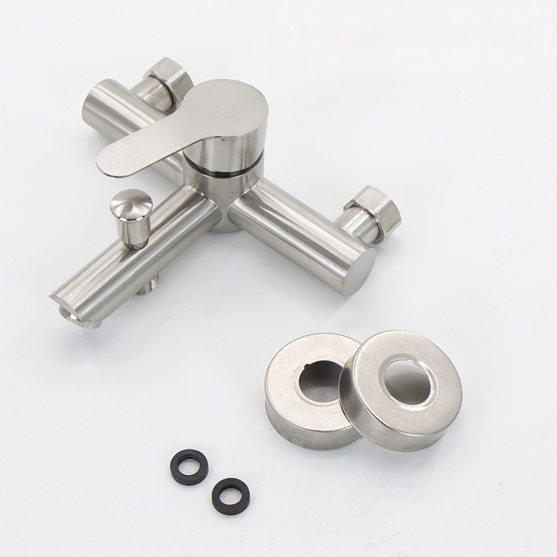 304 nerūdijančio plieno dušo ir vonios čiaupas, sieninis montavimas, karšto ir šalto maišymo vožtuvas, paslėpta įranga, ES CE sertifikatas