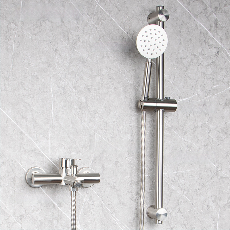 304 nerūdijančio plieno dušo ir vonios čiaupas, sieninis montavimas, karšto ir šalto maišymo vožtuvas, paslėpta įranga, ES CE sertifikatas