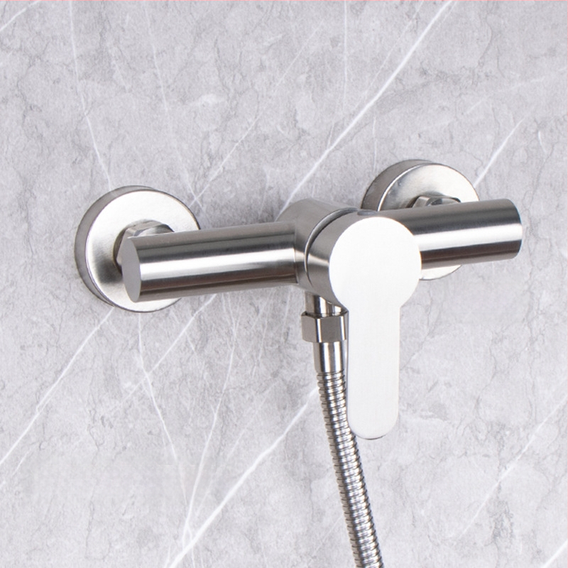 304 nerūdijančio plieno dušo ir vonios čiaupas, sieninis montavimas, karšto ir šalto maišymo vožtuvas, paslėpta įranga, ES CE sertifikatas