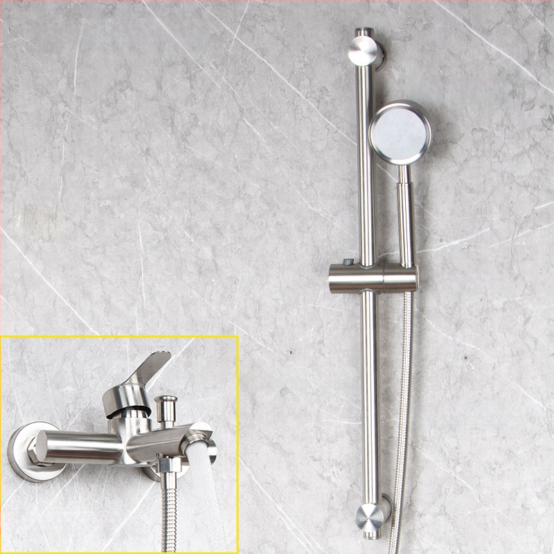 304 nerūdijančio plieno dušo ir vonios čiaupas, sieninis montavimas, karšto ir šalto maišymo vožtuvas, paslėpta įranga, ES CE sertifikatas