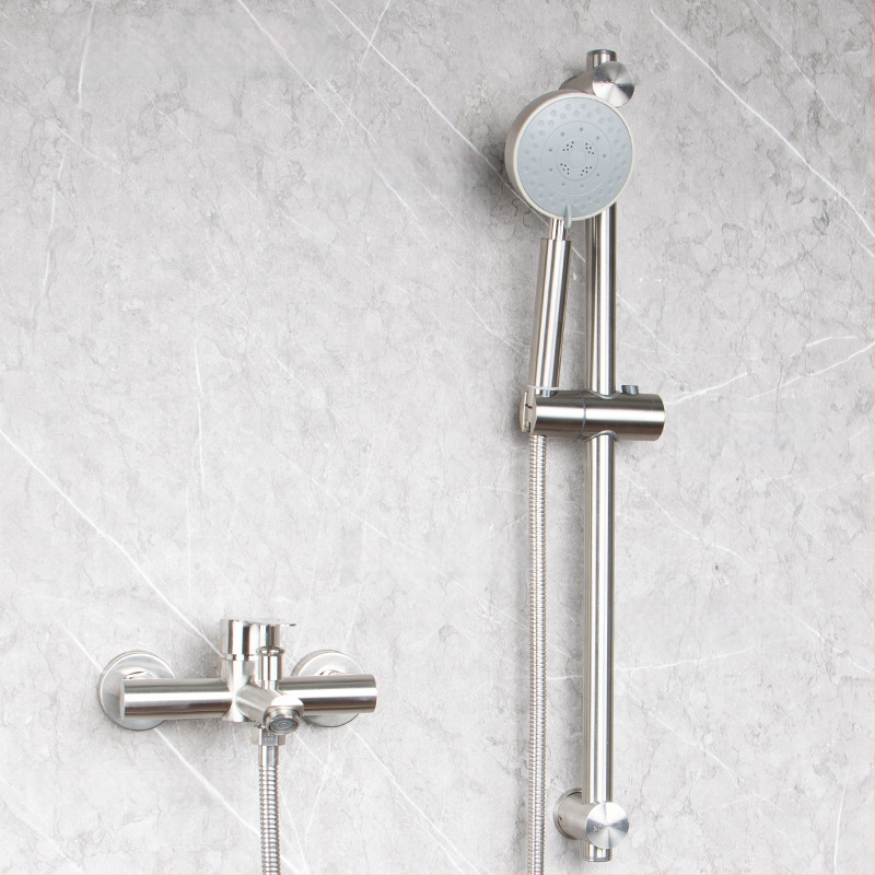 304 nerūdijančio plieno dušo ir vonios čiaupas, sieninis montavimas, karšto ir šalto maišymo vožtuvas, paslėpta įranga, ES CE sertifikatas