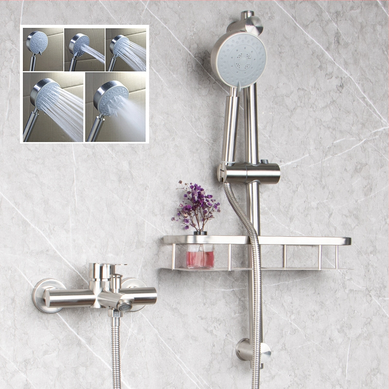 304 nerūdijančio plieno dušo ir vonios čiaupas, sieninis montavimas, karšto ir šalto maišymo vožtuvas, paslėpta įranga, ES CE sertifikatas