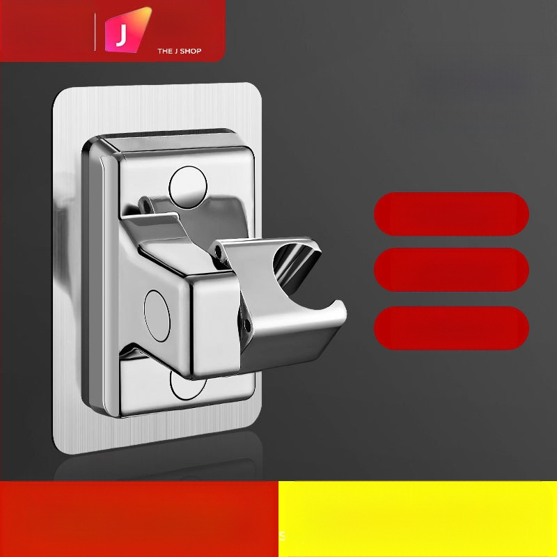 Dušo galvutės laikiklis, reguliuojamas sieninis laikiklis, be gręžimo, ABS