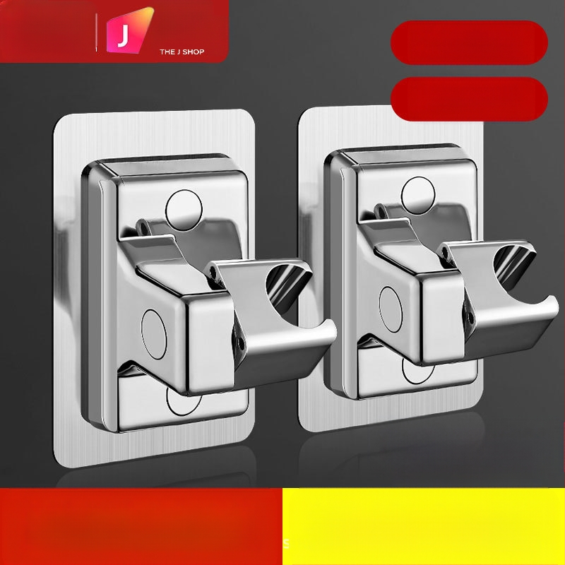 Dušo galvutės laikiklis, reguliuojamas sieninis laikiklis, be gręžimo, ABS