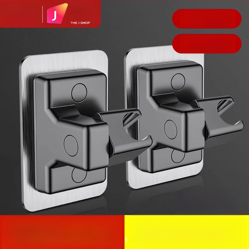 Dušo galvutės laikiklis, reguliuojamas sieninis laikiklis, be gręžimo, ABS