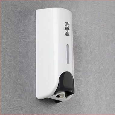 Dozatorius muilui ir vonios/šampūno dėžutė – ABS, 500 g, injekcinis formavimas, šiuolaikinis minimalistinis stilius, rankinis spaudimas