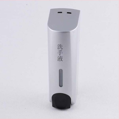 Dozatorius muilui ir vonios/šampūno dėžutė – ABS, 500 g, injekcinis formavimas, šiuolaikinis minimalistinis stilius, rankinis spaudimas