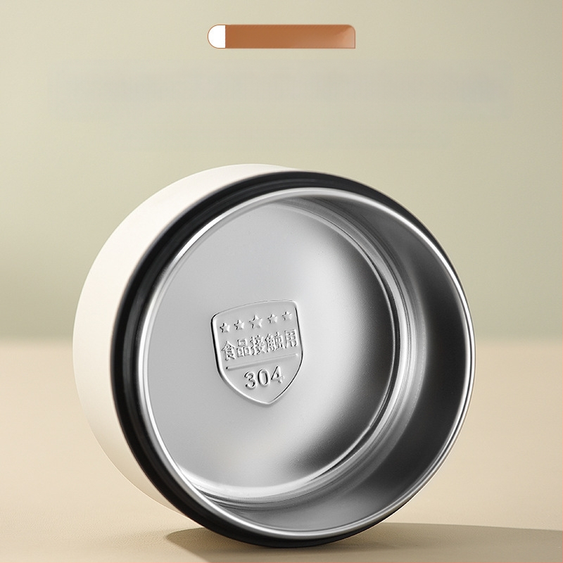 304 nerūsējošā tērauda pusdienu kastīte, apaļa, mikroviļņu droša, vienu slāni, logotipa drukāšana pieejama